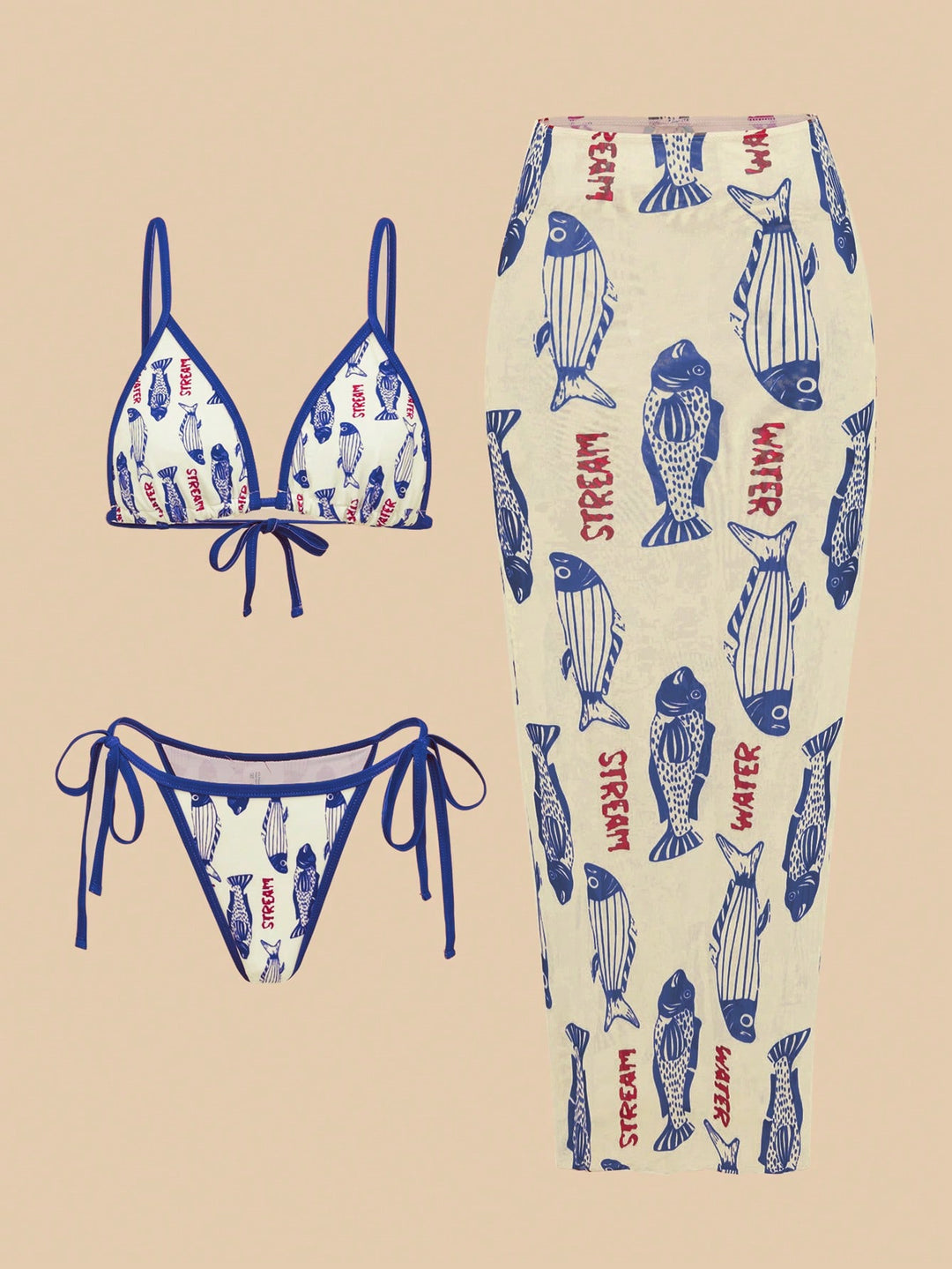 Set bikini SHEIN, mix culori