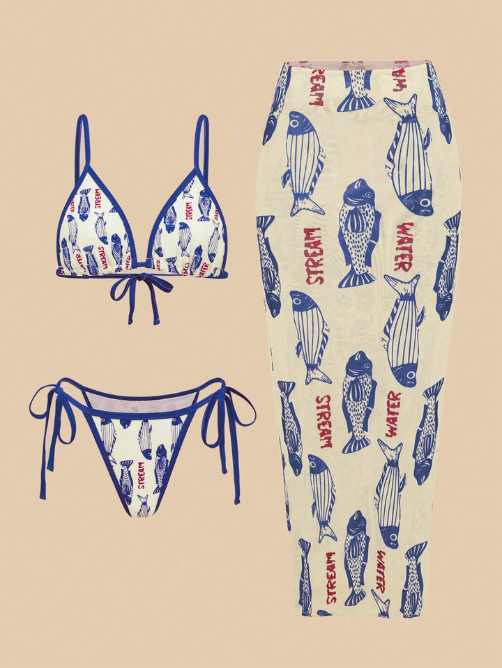 Set bikini SHEIN, mix culori