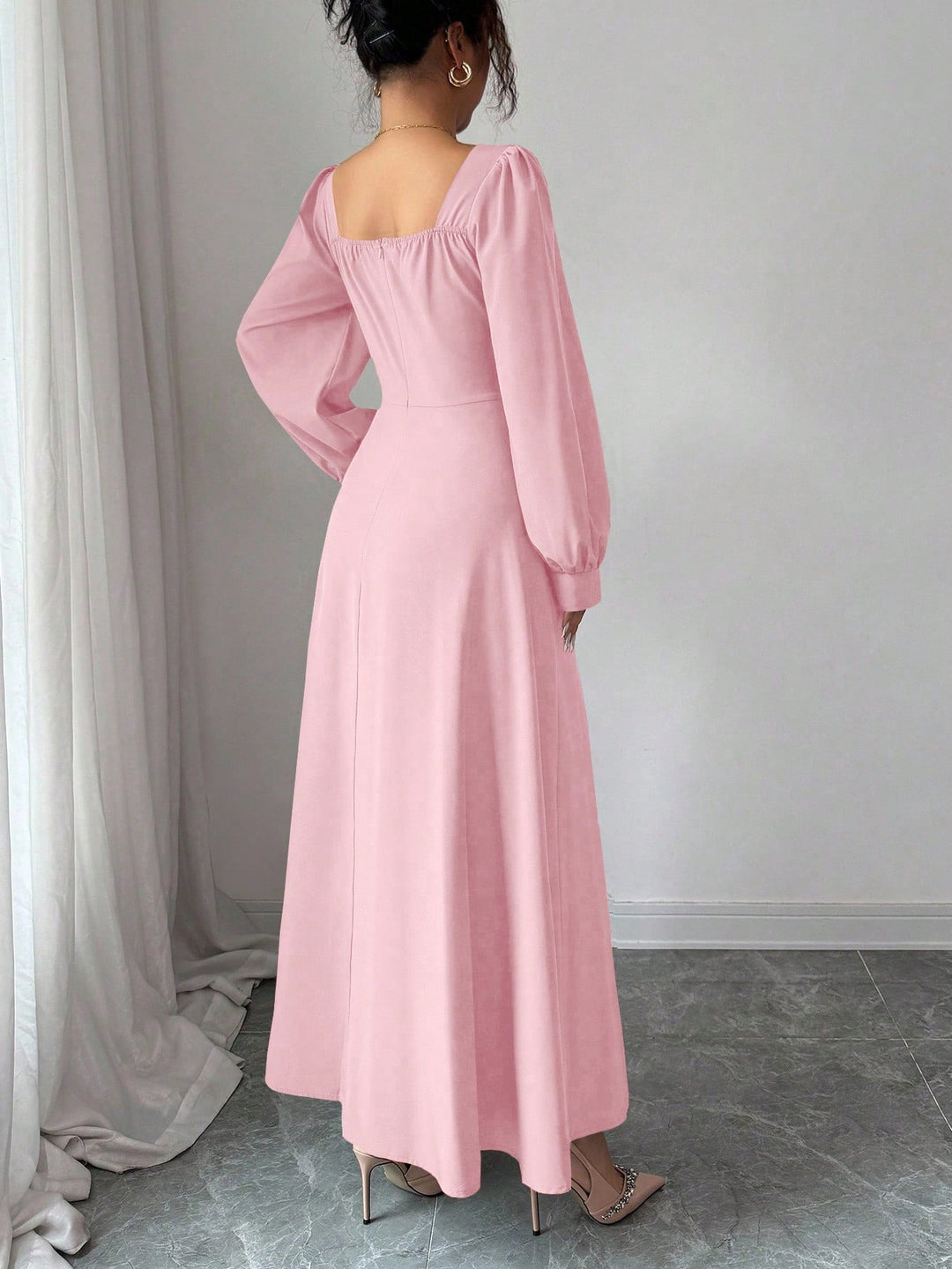 Rochie maxi SHEIN, roz