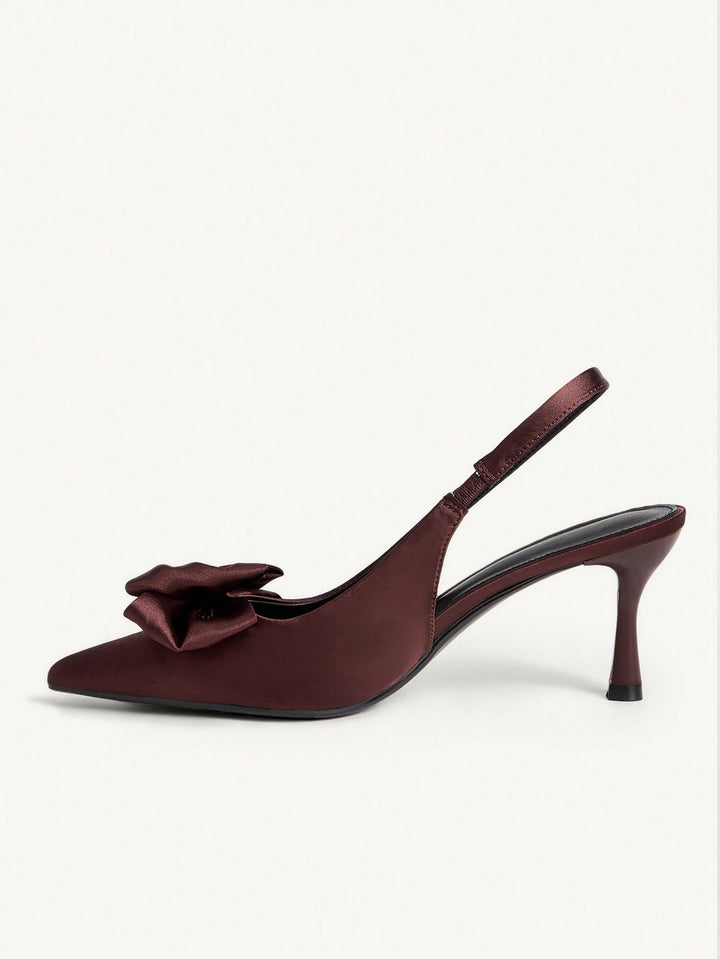 Pantofi cu toc SHEIN, maro