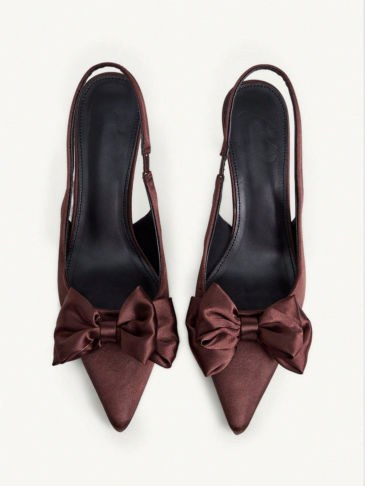 Pantofi cu toc SHEIN, maro