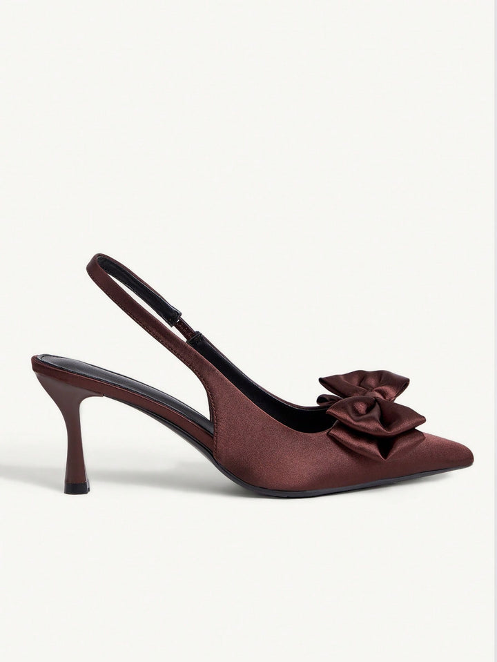 Pantofi cu toc SHEIN, maro