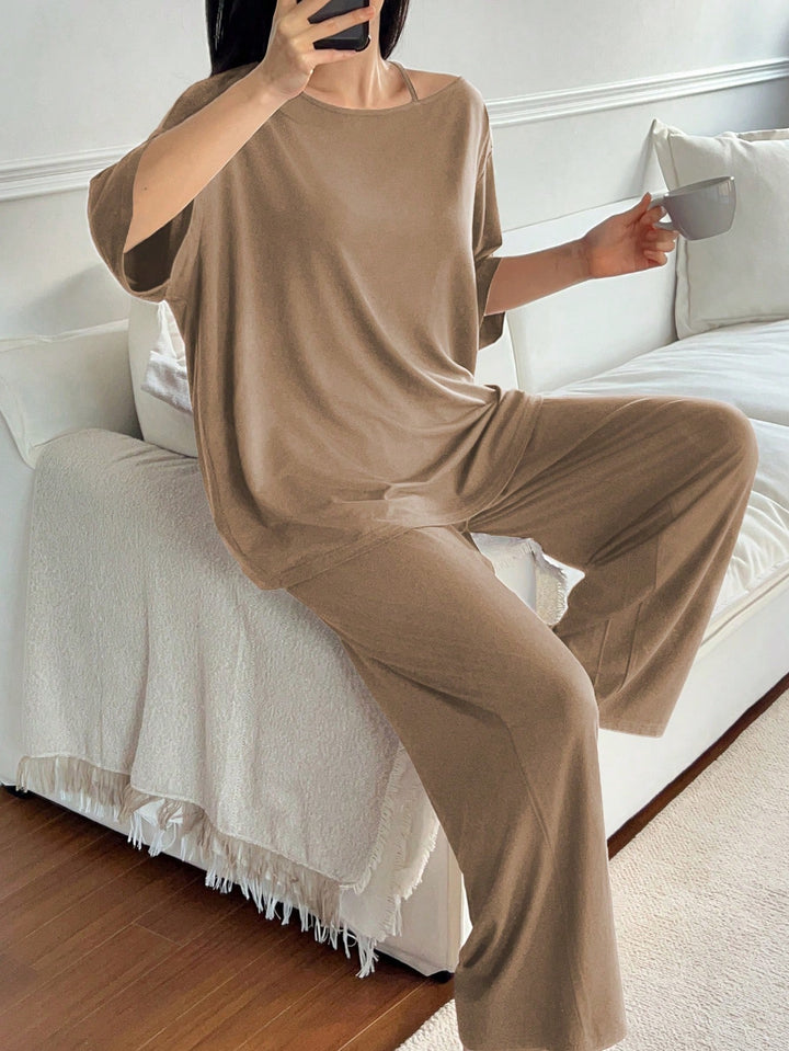 Set pijamale SHEIN, kaki