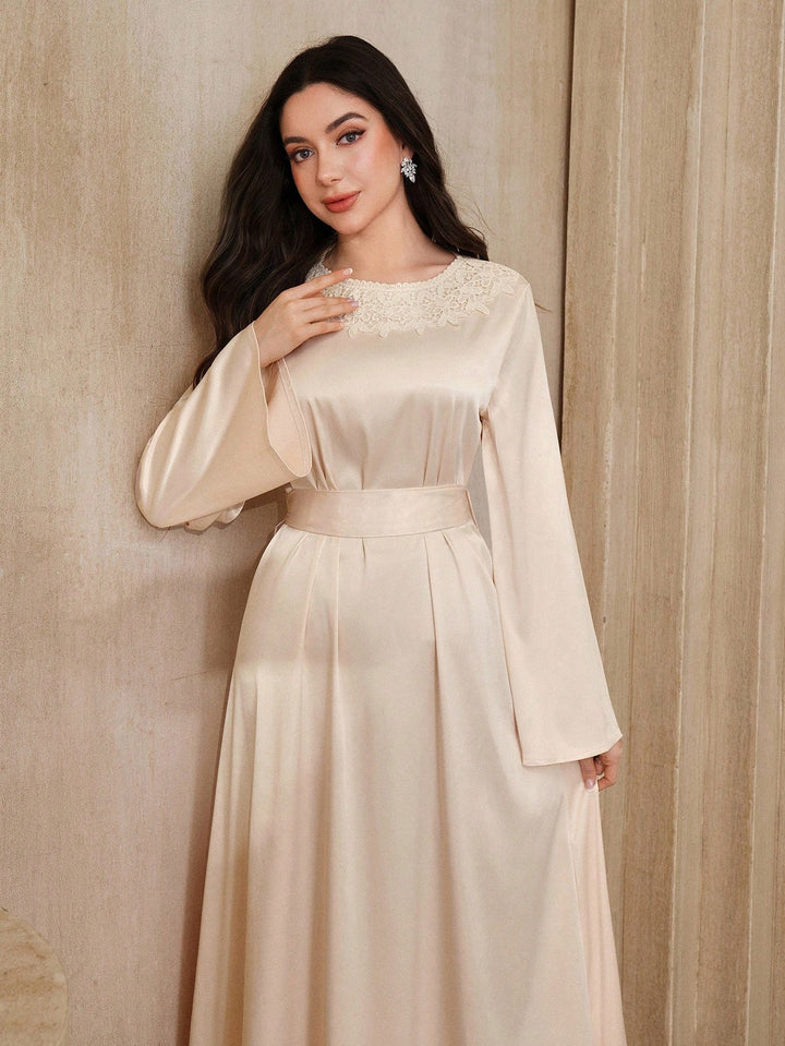 Rochie maxi SHEIN, bej