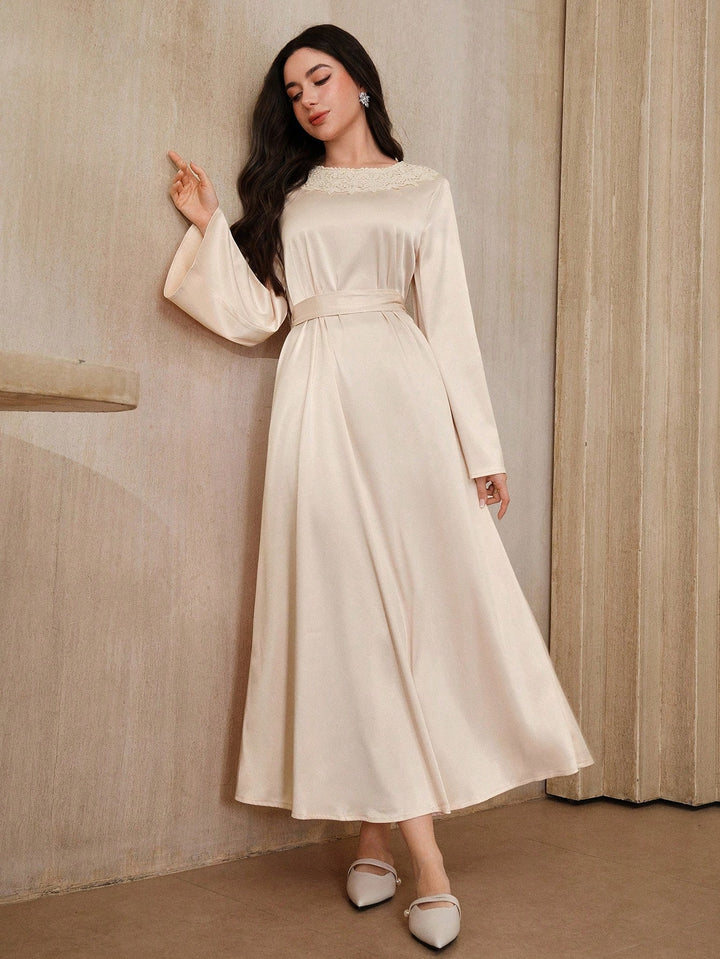 Rochie maxi SHEIN, bej