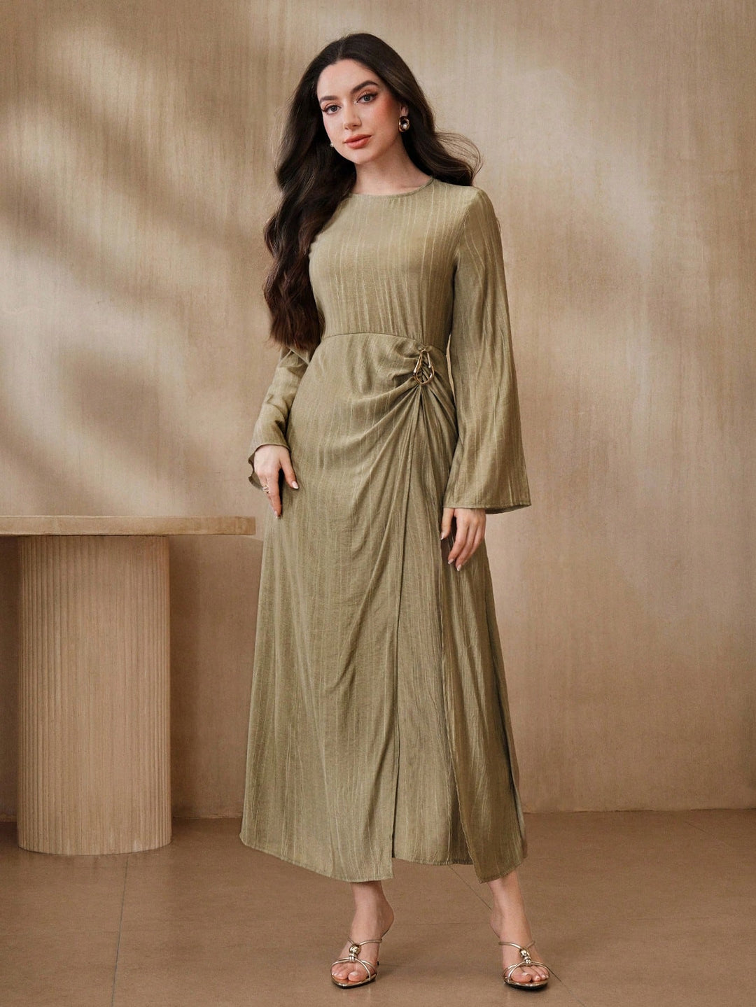 Rochie maxi SHEIN, portocaliu