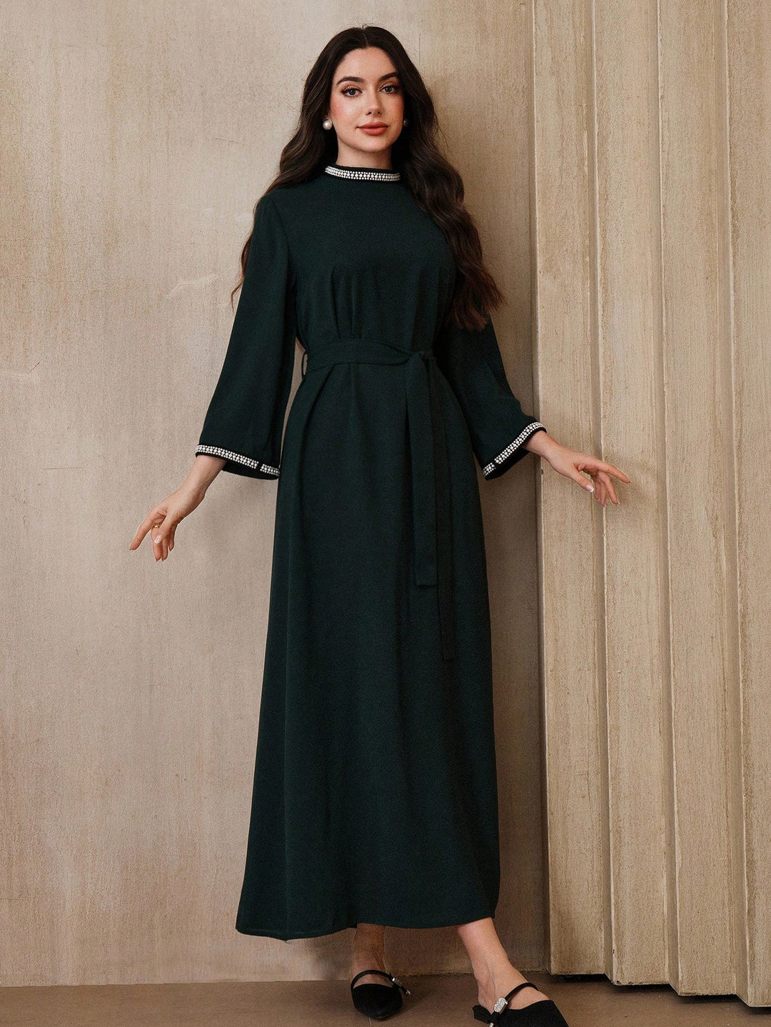 Rochie maxi SHEIN, verde