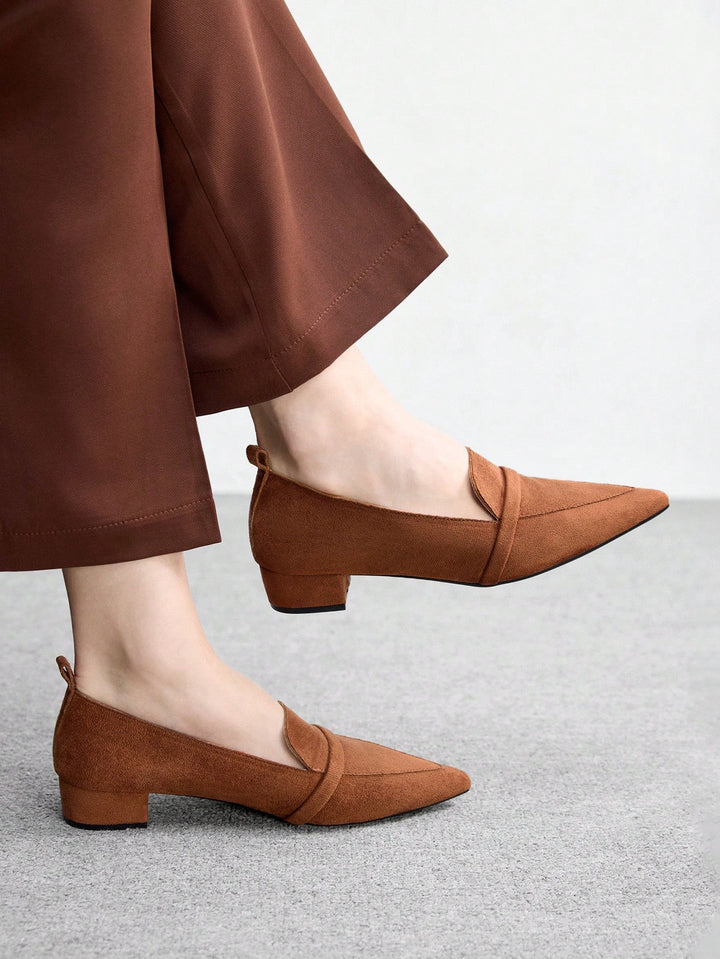 Pantofi cu toc SHEIN, maro