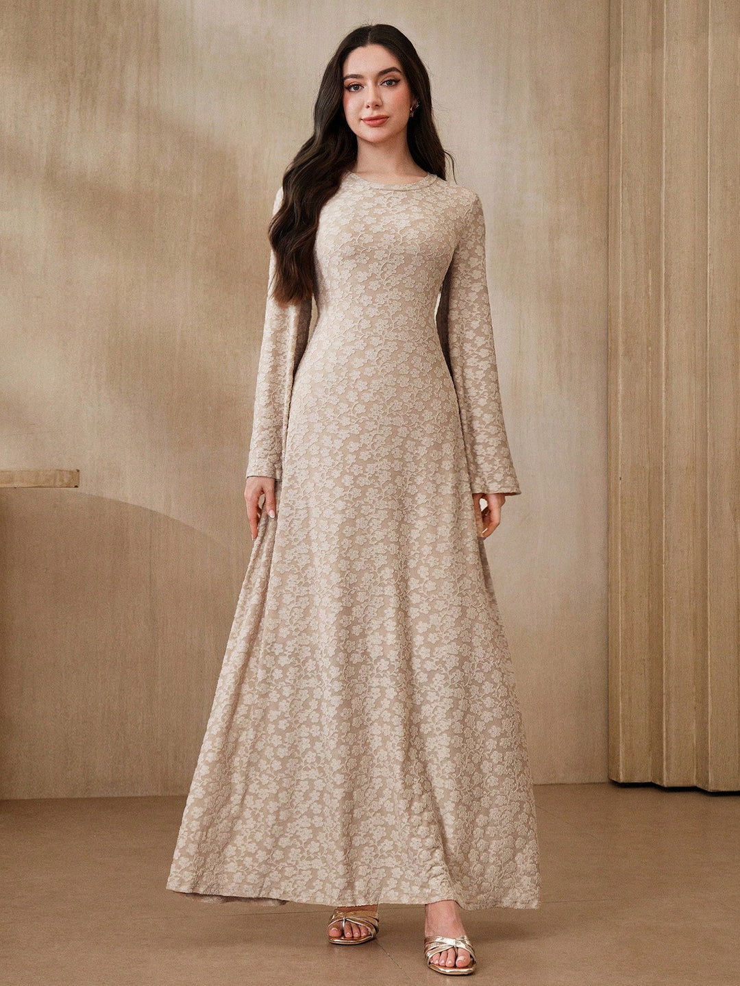 Rochie maxi SHEIN, maro