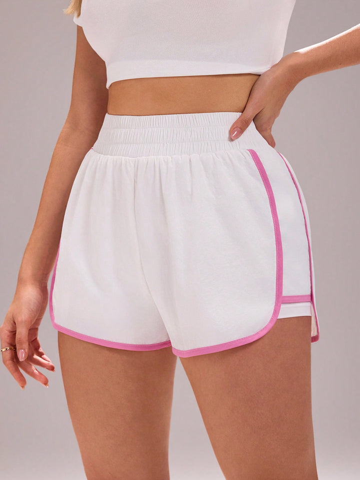 Pantaloni scurți SHEIN, alb