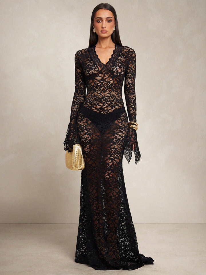 Rochie maxi SHEIN, negru