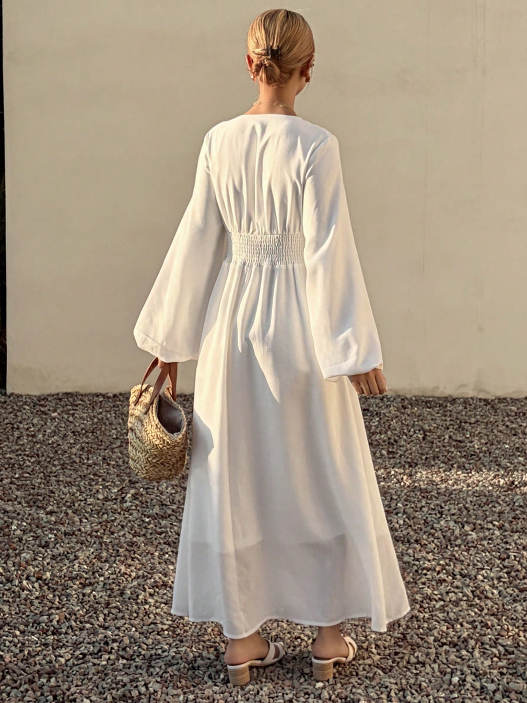 Rochie midi SHEIN, bej