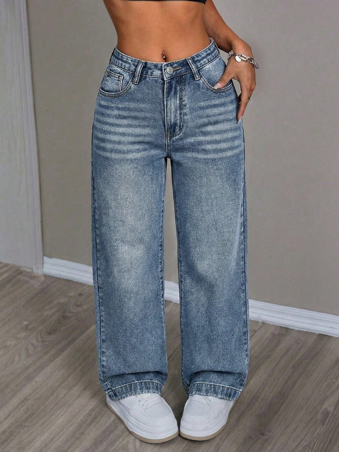 Jeans SHEIN, albastru