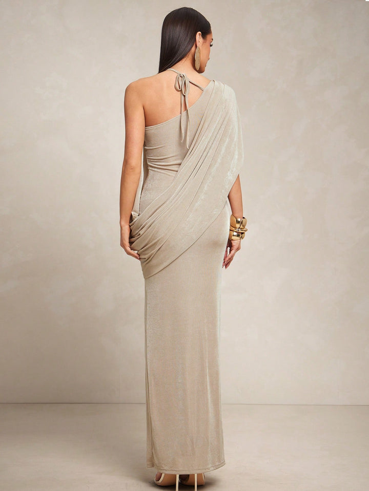 Rochie maxi SHEIN, kaki