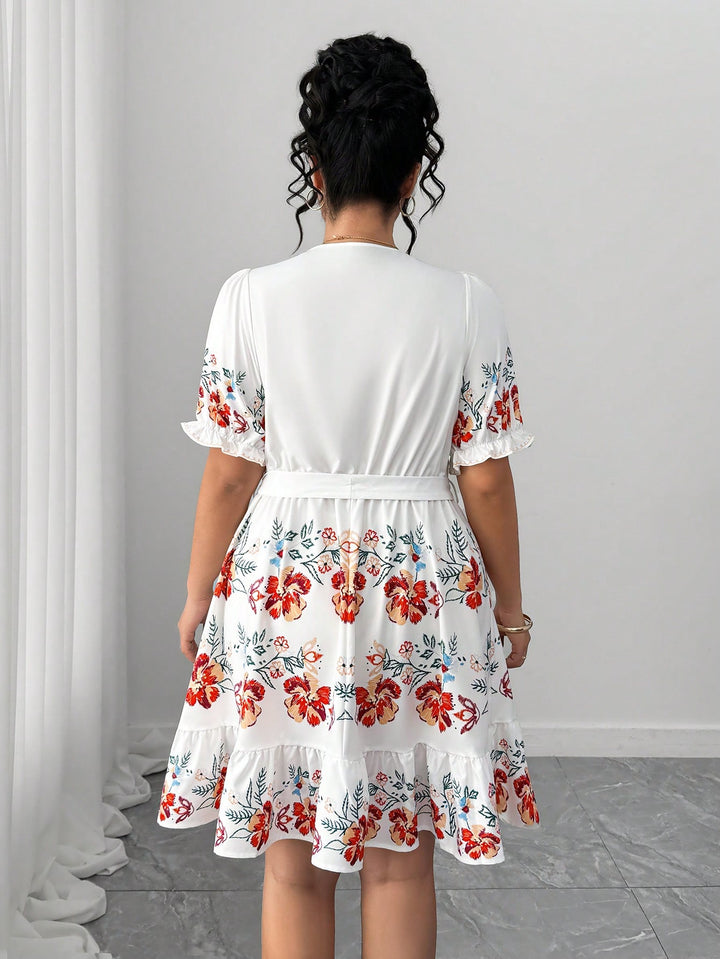 Rochie midi SHEIN, mix culori