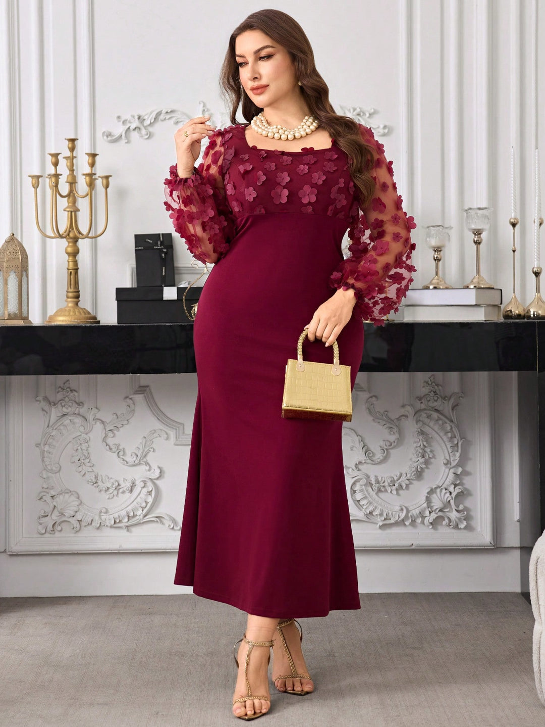 Rochie SHEIN, vișiniu