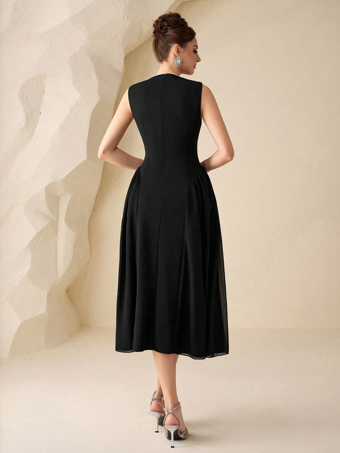Rochie midi SHEIN, negru