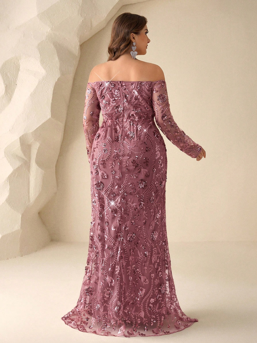 Rochie maxi SHEIN, roz