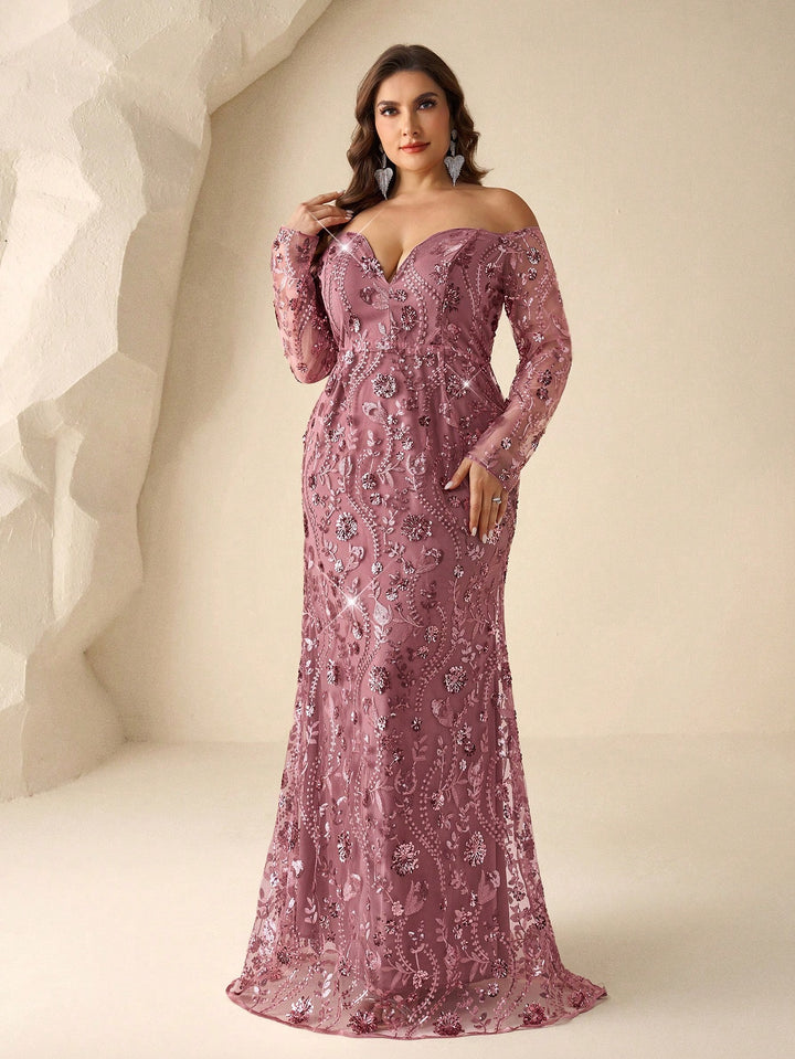 Rochie maxi SHEIN, roz