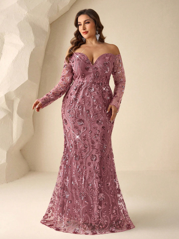Rochie maxi SHEIN, roz