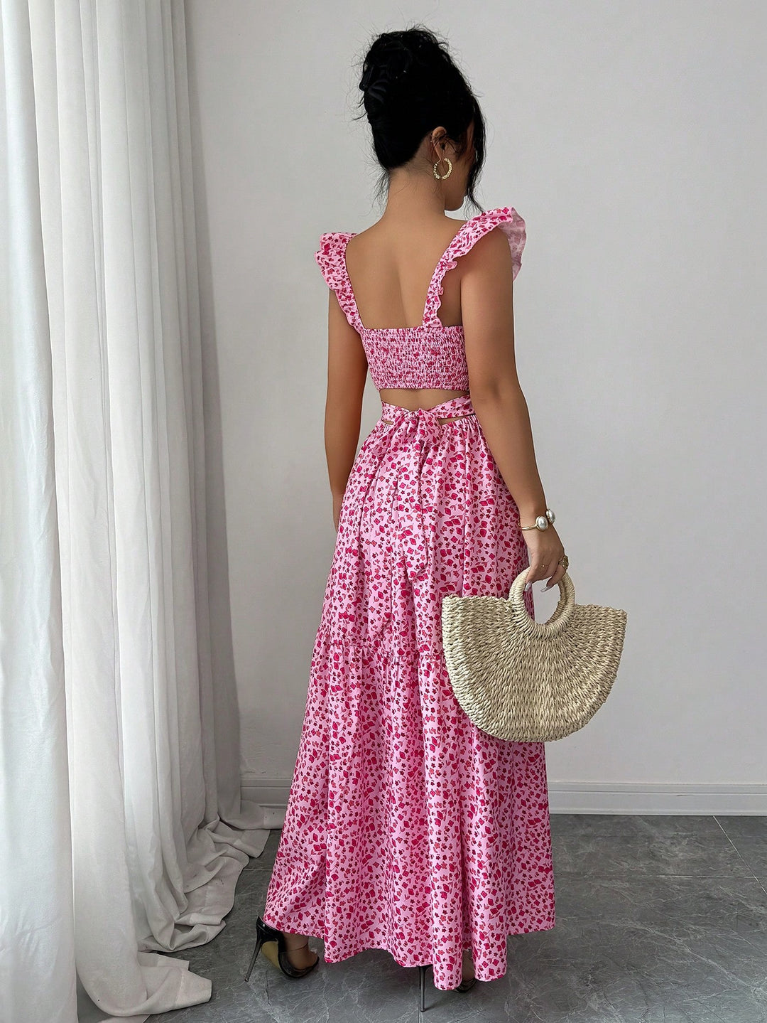 Rochie maxi SHEIN, roz