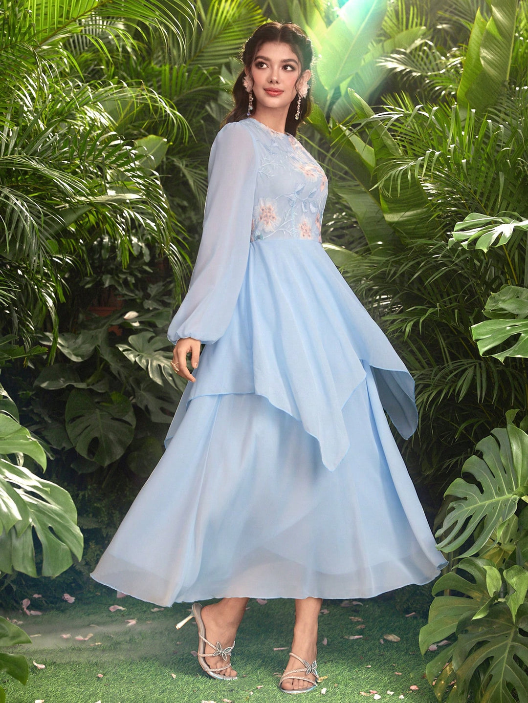 Rochie maxi SHEIN, albastru