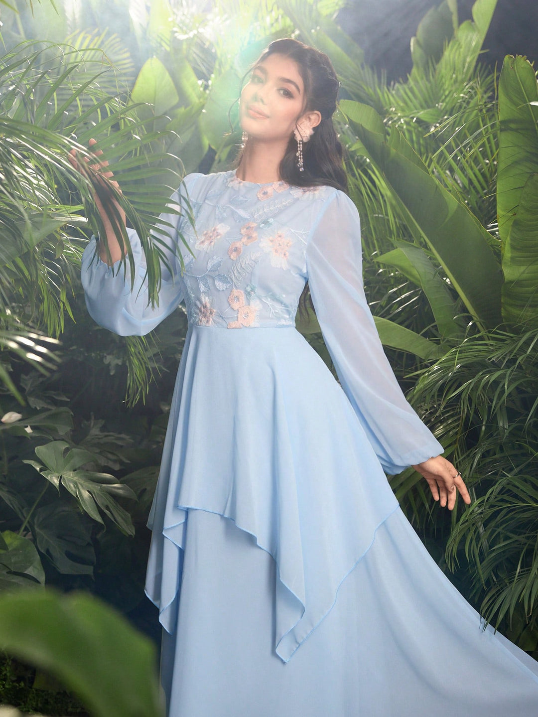 Rochie maxi SHEIN, albastru