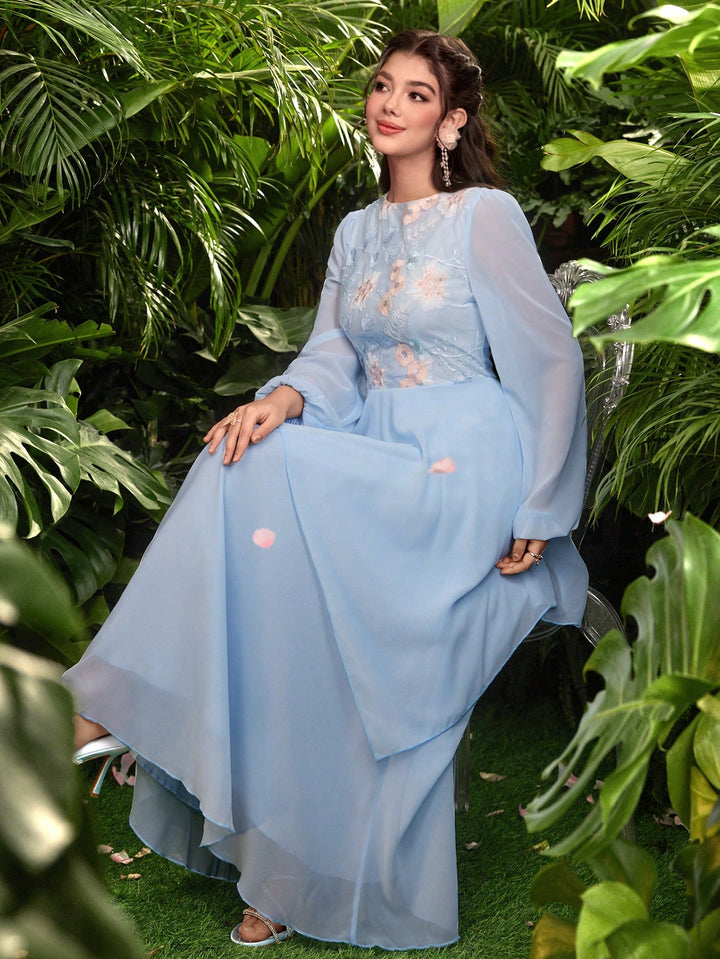 Rochie maxi SHEIN, albastru