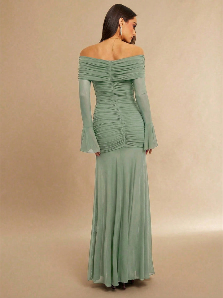 Rochie maxi SHEIN, turcoaz