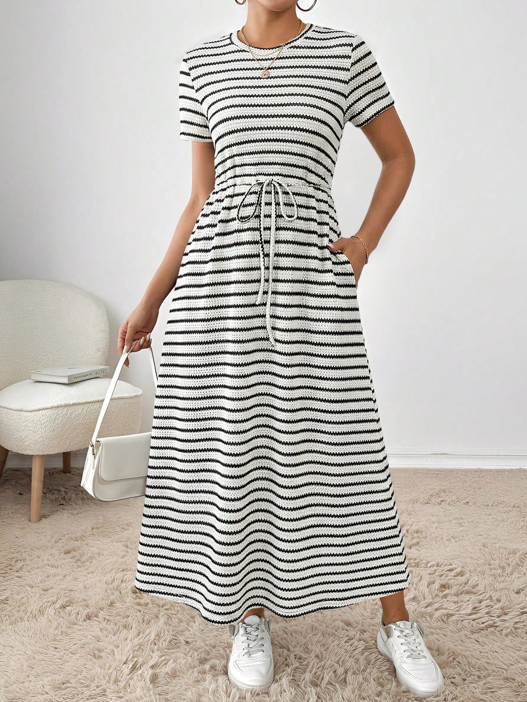 Rochie midi SHEIN, mix culori
