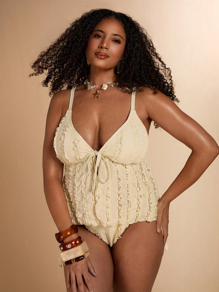 Costum de baie SHEIN, bej