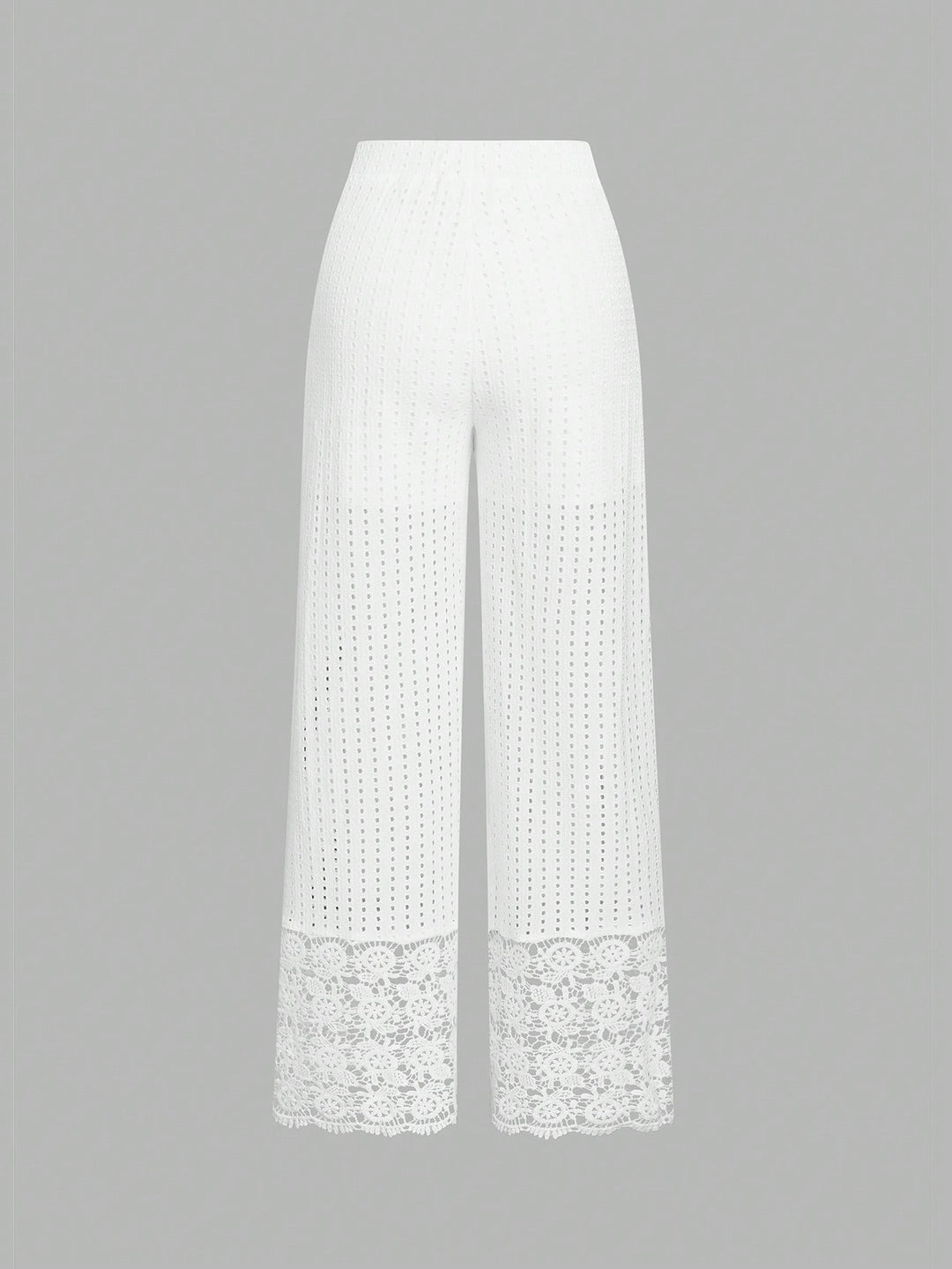 Pantaloni SHEIN, alb