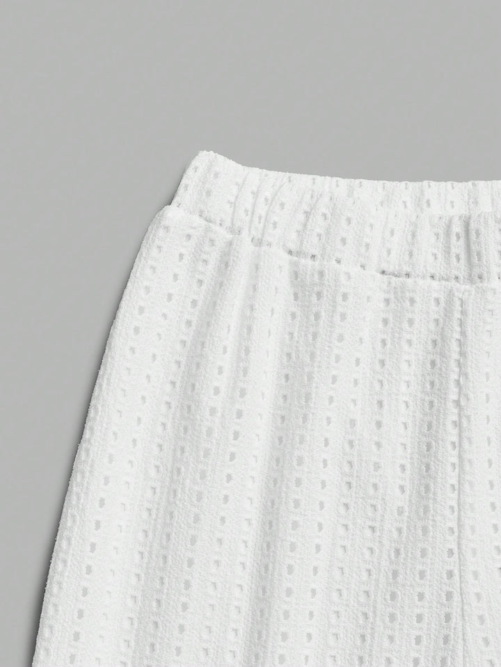 Pantaloni SHEIN, alb