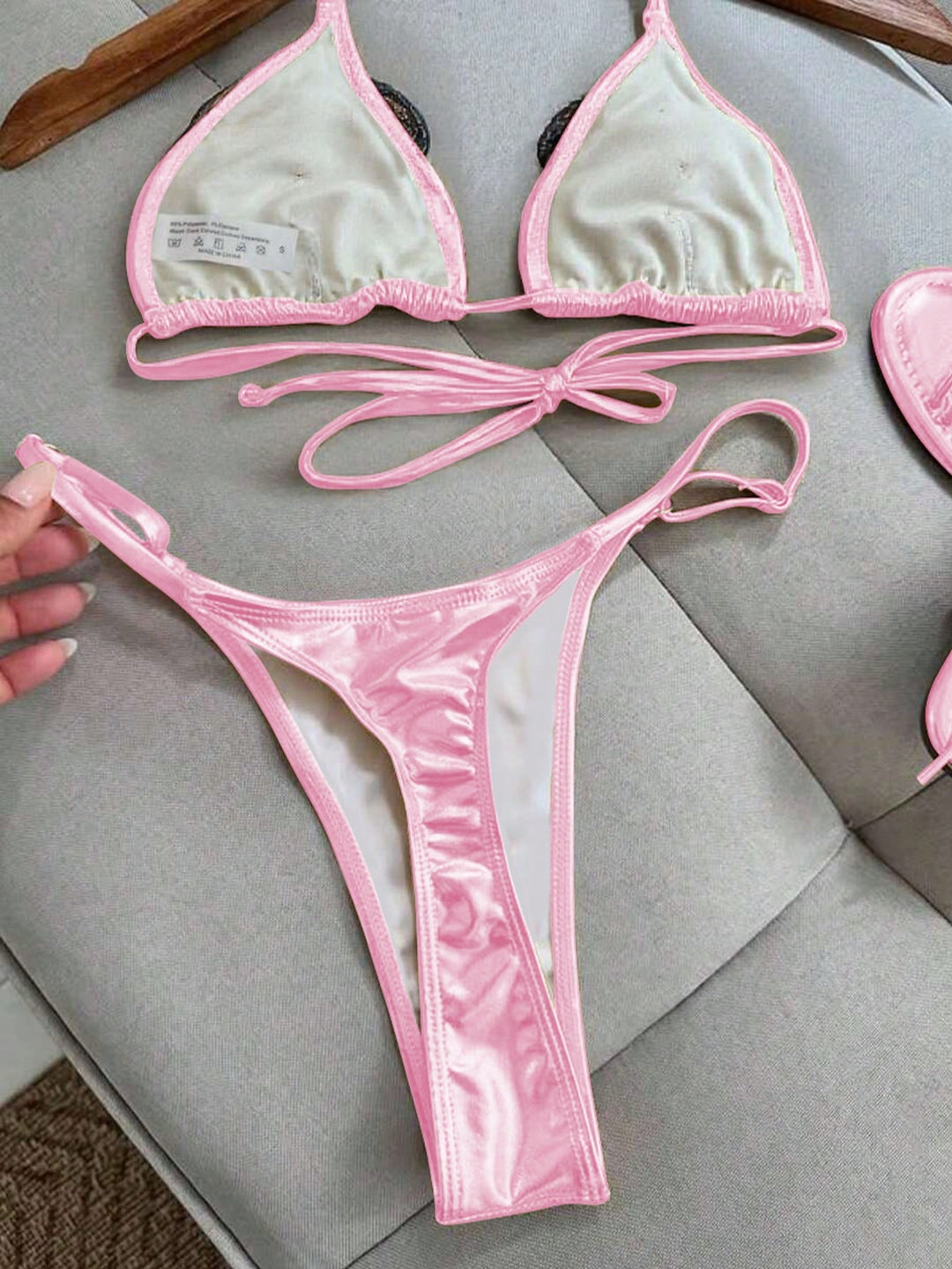Set bikini SHEIN, roz