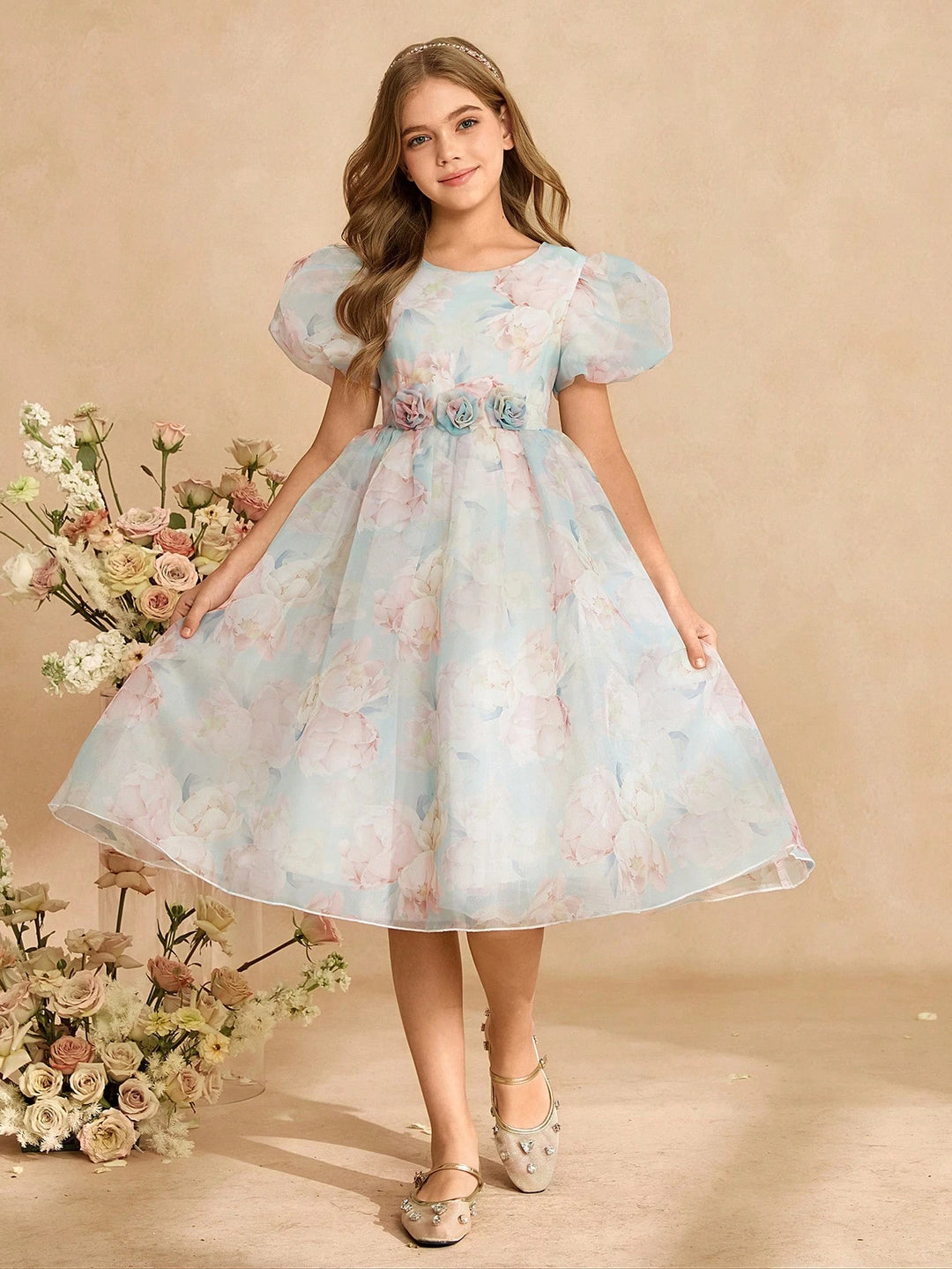 Rochie midi SHEIN, mix culori
