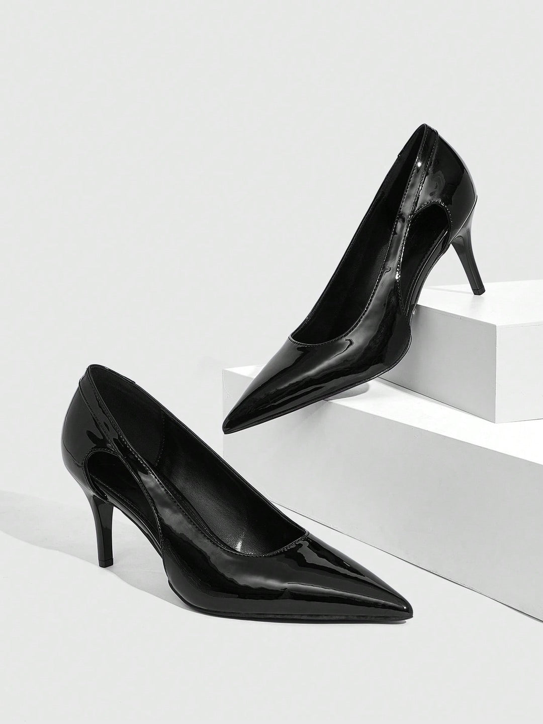 Pantofi cu toc SHEIN, negru