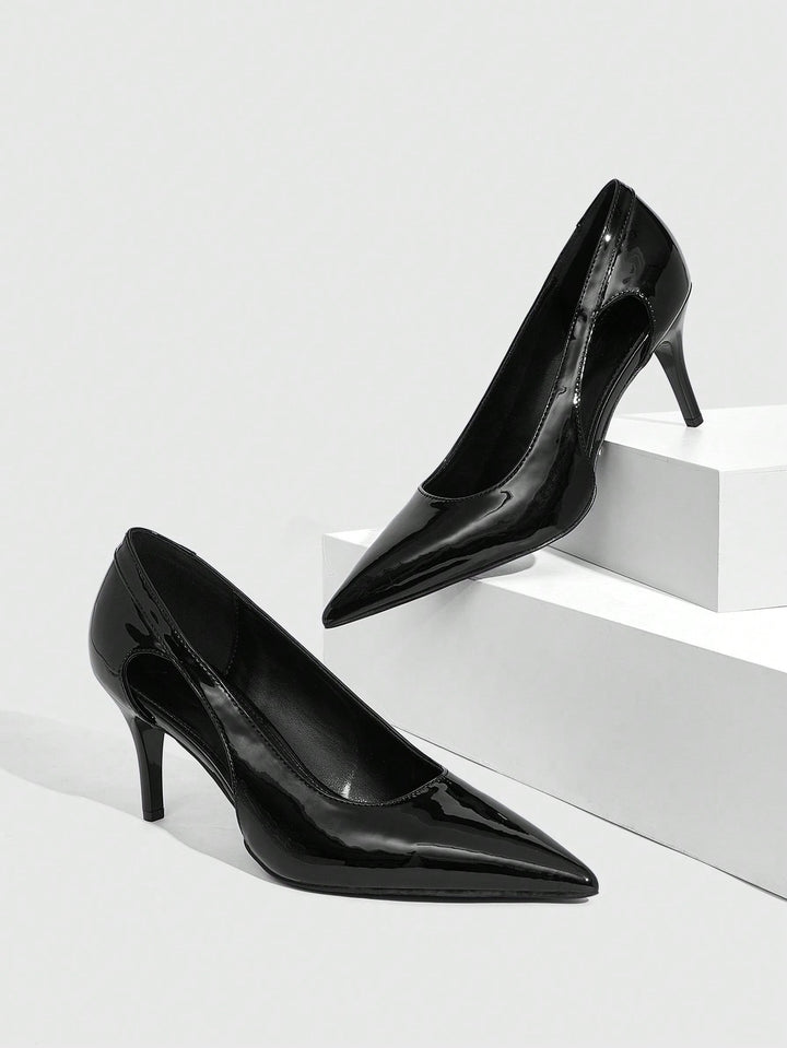 Pantofi cu toc SHEIN, negru
