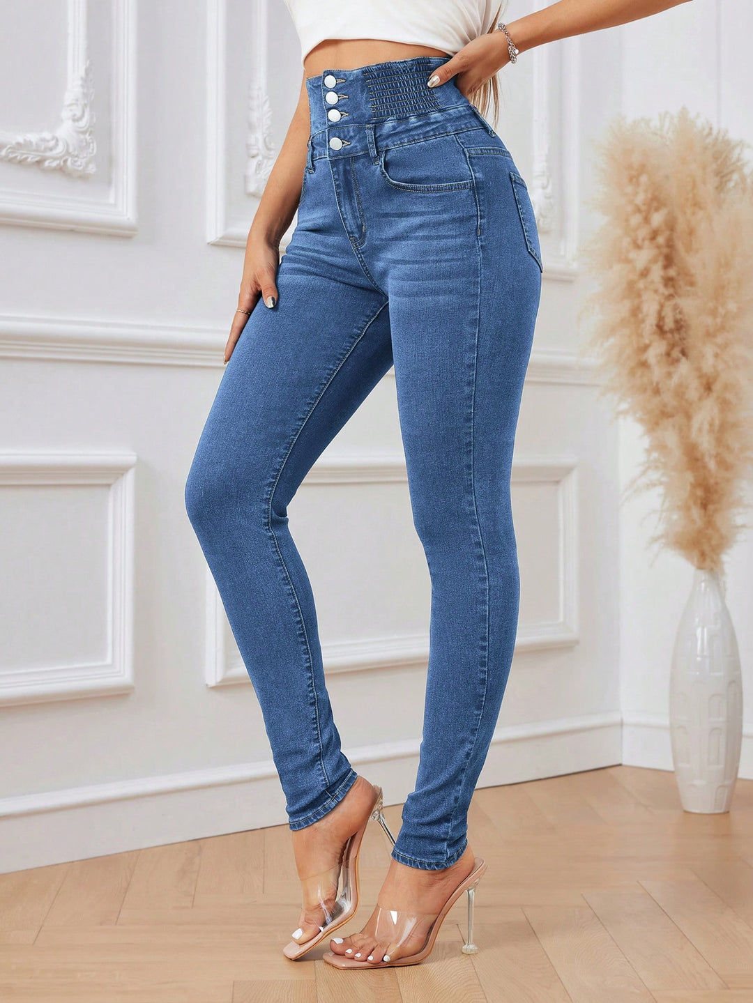 Jeans SHEIN, albastru