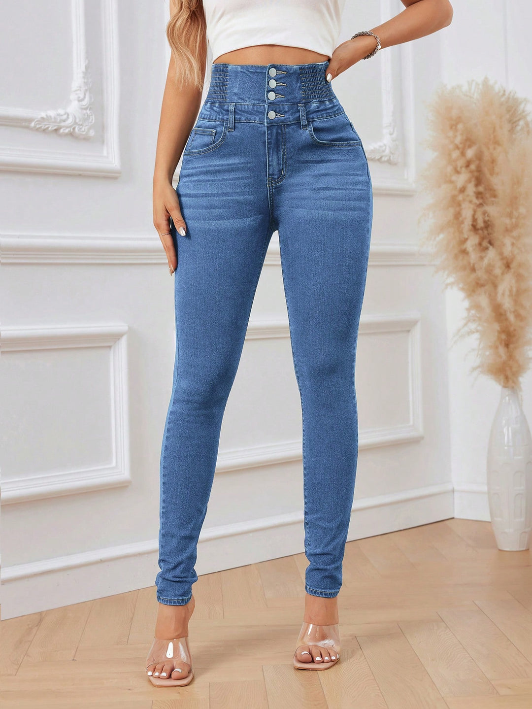 Jeans SHEIN, albastru