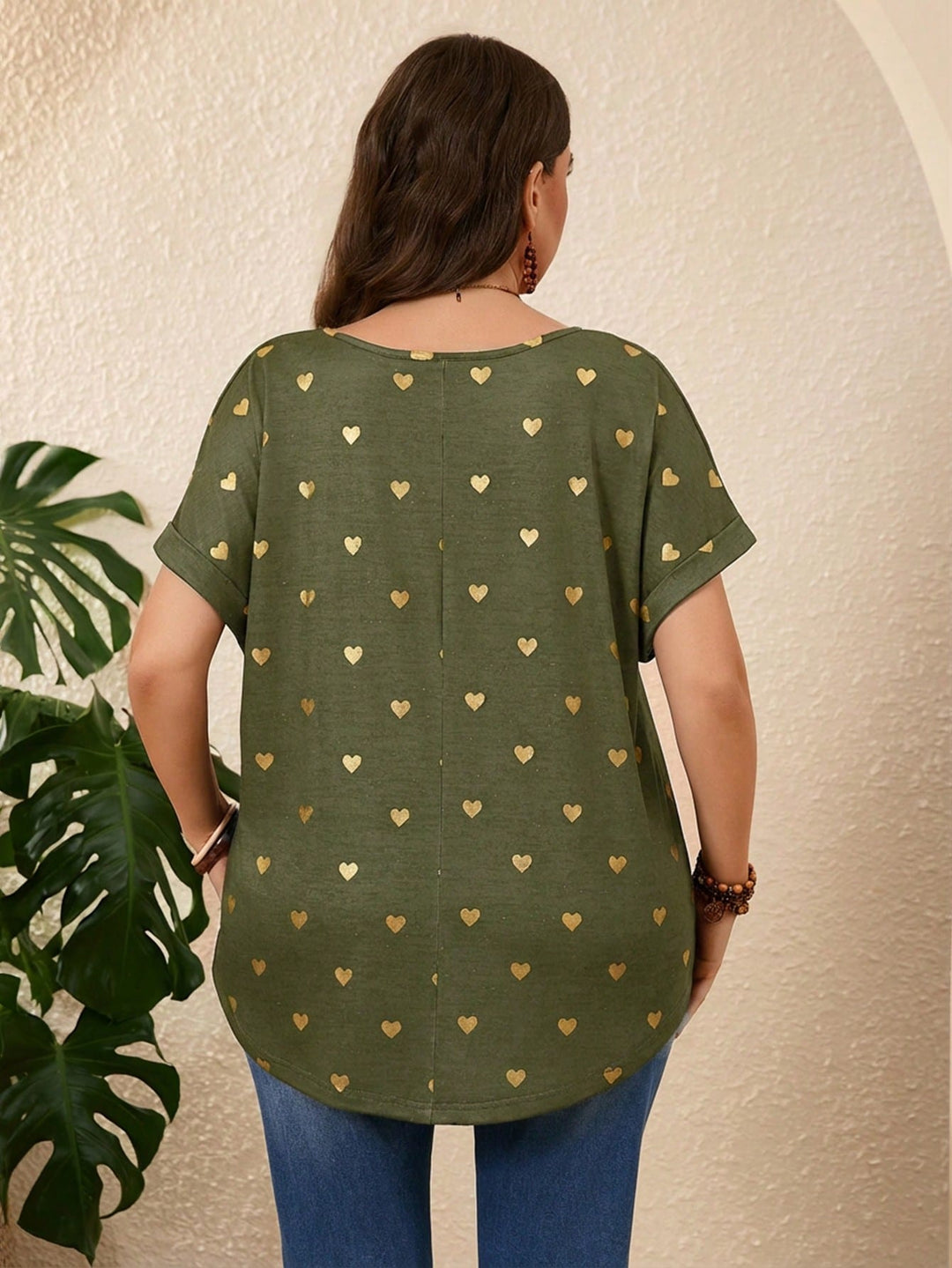 Tricou SHEIN, kaki