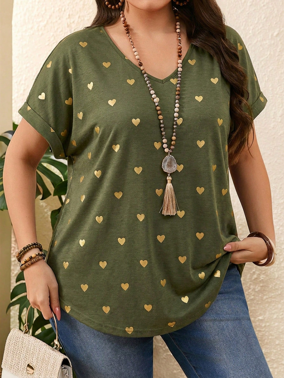 Tricou SHEIN, kaki