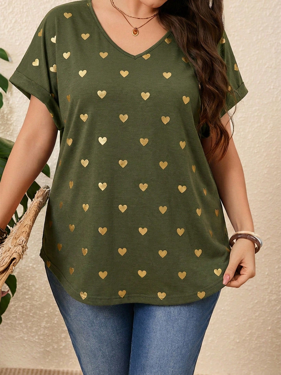 Tricou SHEIN, kaki
