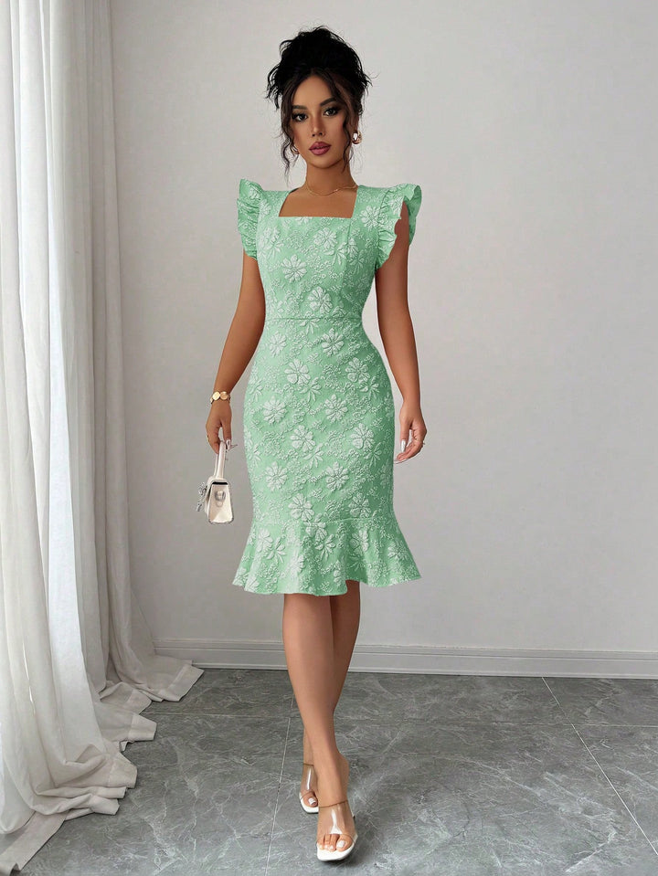 Rochie midi SHEIN, turcoaz
