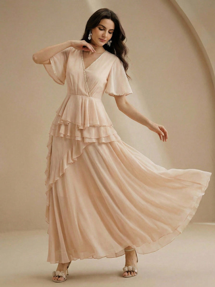 Rochie maxi SHEIN, portocaliu