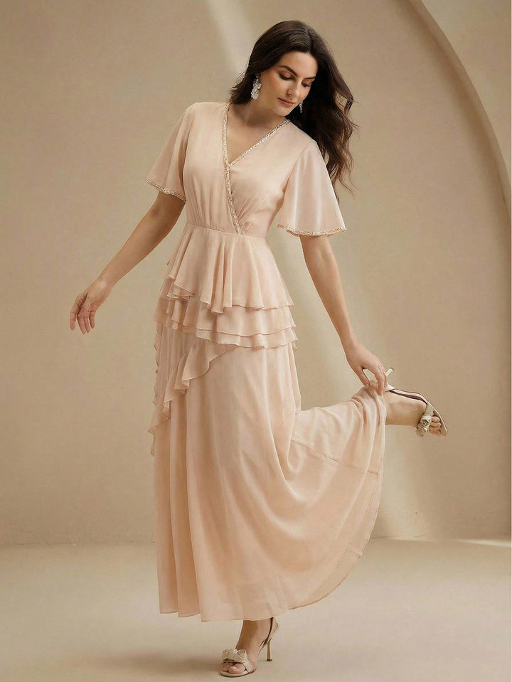 Rochie maxi SHEIN, portocaliu