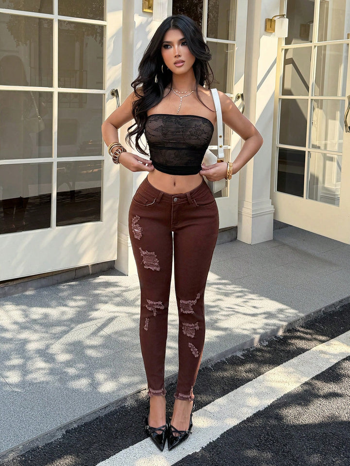 Jeans SHEIN, maro