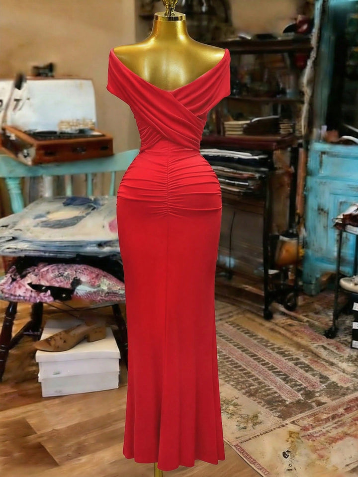 Rochie maxi SHEIN, roșu
