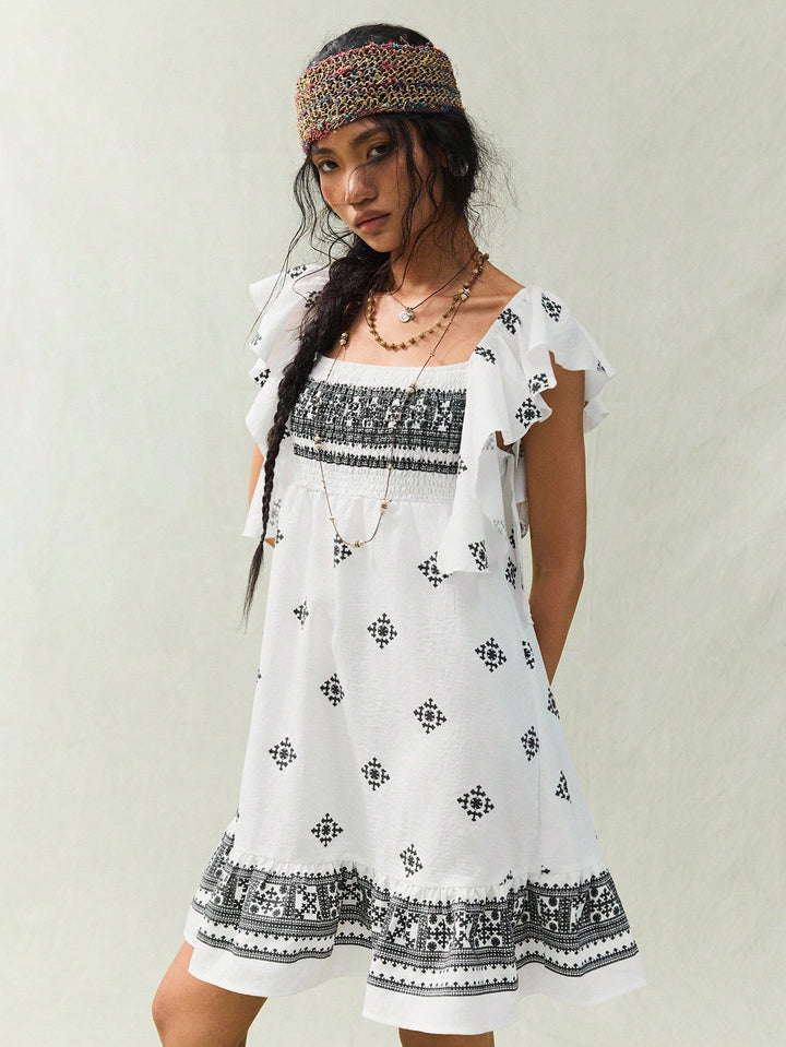 Rochie scurtă SHEIN, alb