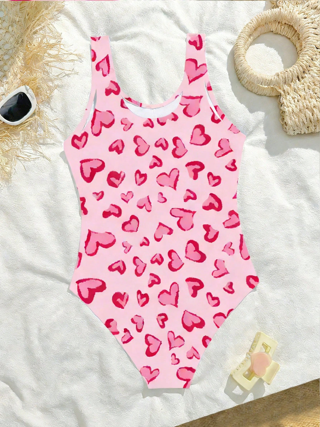 Costum de baie întreg SHEIN, alb