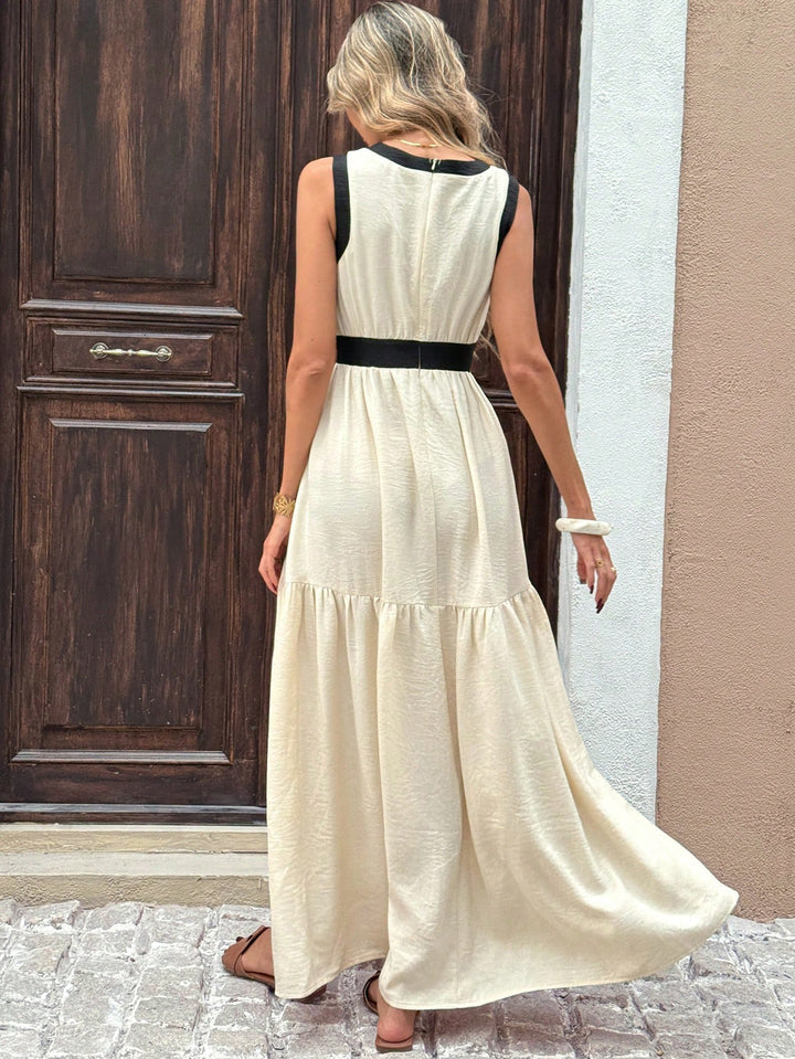 Rochie maxi SHEIN, bej